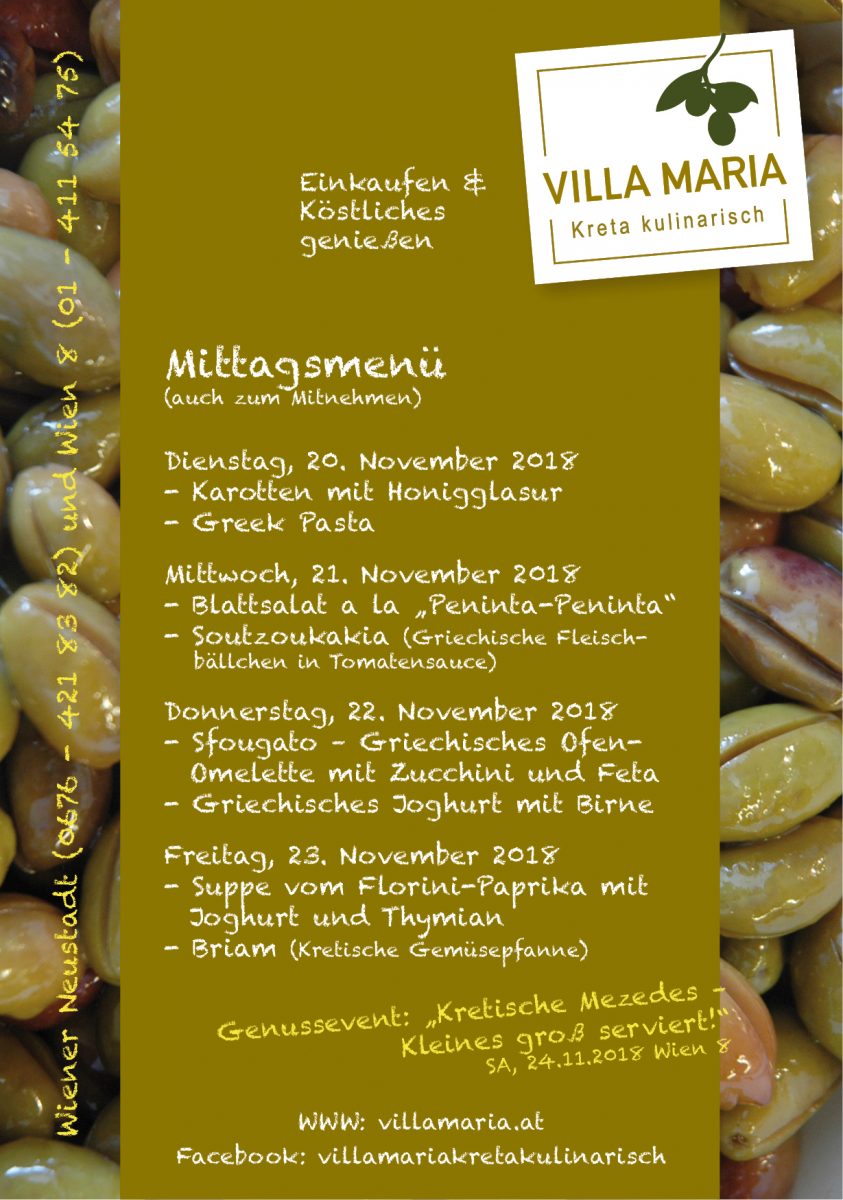 Diese Woche bei uns am Mittagstisch…