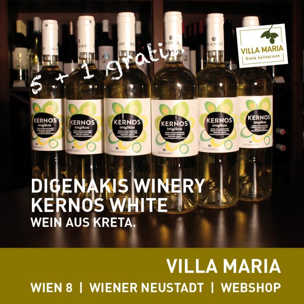 Digenakis Winery – Kernos White: Aktion 5 + 1 gratis!