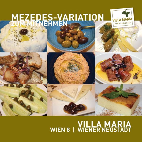 NEU! – Die Villa Maria | Mezedes-Variationen zum Mitnehmen und Genießen.