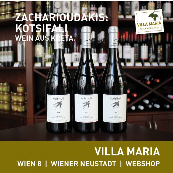 Villa Maria – Wein der Woche: Domaine Zacharioudakis – Kotsifali