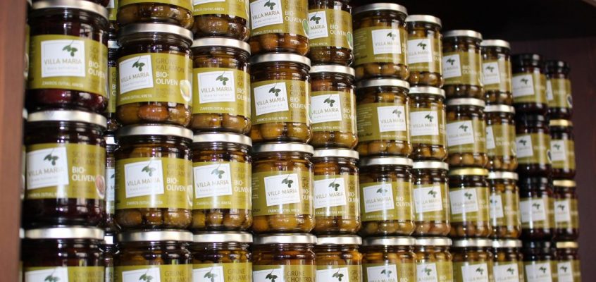 Bio-Oliven aus hauseigener Produktion bei Villa Maria | Kreta kulinarisch!
