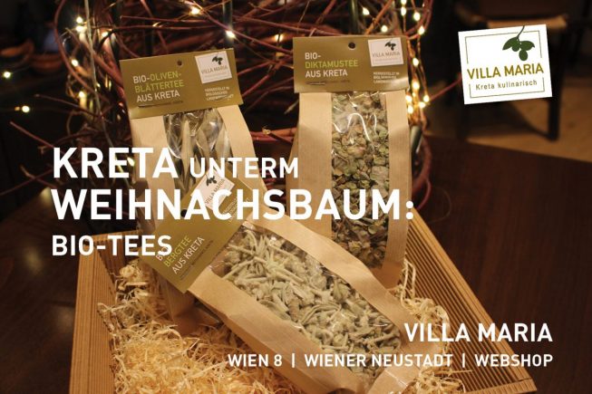 Kreta unterm Weihnachtsbaum: Villa Maria – Bio-Tees…