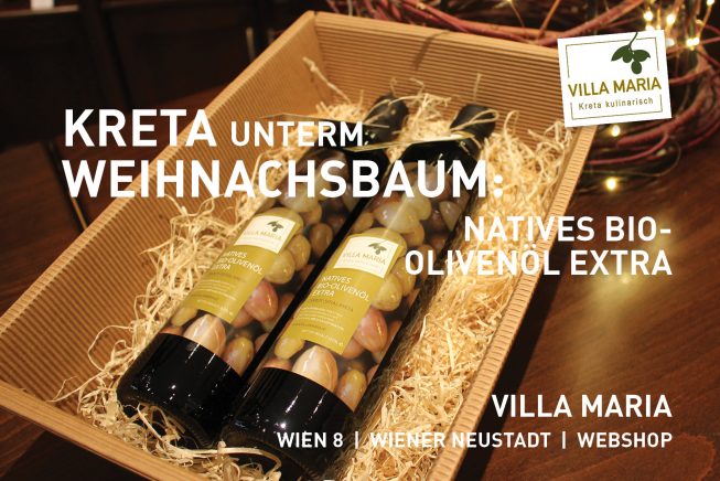 Kreta unterm Weihnachtsbaum: Villa Maria – Natives Bio-Olivenöl Extra…