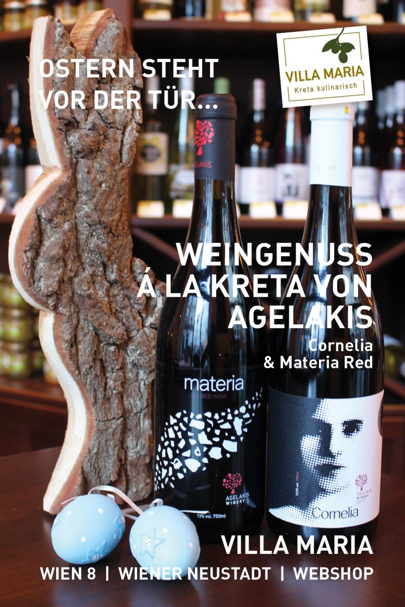 Ostern steht vor der Tür…  Weingenuss á la Kreta von Agelakis: Cornelia & Materia Red