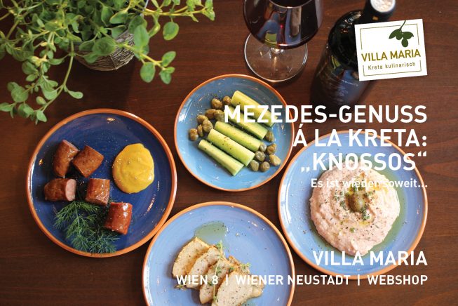 Es ist wieder soweit: Mezedes-Genuss á la Kreta bei Villa Maria!  :P Heute: Variation „Knossós“ – το κύριο μάθημα, der Hauptgang I“