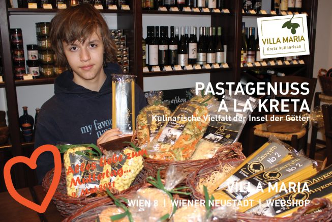 9. Mai 2021: Alles Liebe zum Muttertag…  Pastagenuss á la Kreta – Kulinarische Vielfalt der Insel der Götter
