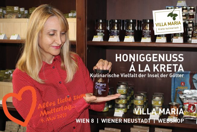 9. Mai 2021: Alles Liebe zum Muttertag…  Honiggenuss á la Kreta – Kulinarische Vielfalt der Insel der Götter