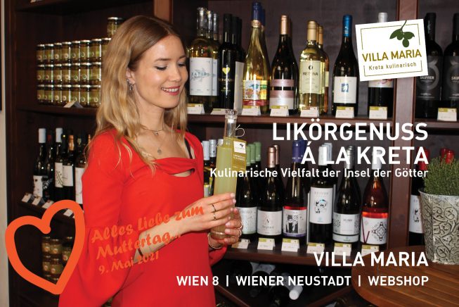 9. Mai 2021: Alles Liebe zum Muttertag…  Likörgenuss á la Kreta – Kulinarische Vielfalt der Insel der Götter