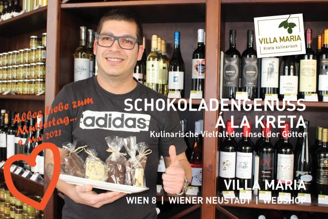 9. Mai 2021: Alles Liebe zum Muttertag…  Schokoladengenuss á la Kreta – Kulinarische Vielfalt der Insel der Götter