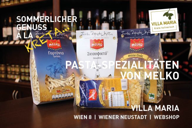 Sommerlicher Genuss á la Kreta: Pasta-Spezialitäten von Melko