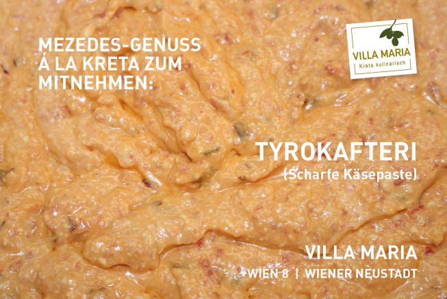Mezedes-Genuss á la Kreta zum Mitnehmen: Tyrokafteri (Scharfe Käsepaste)