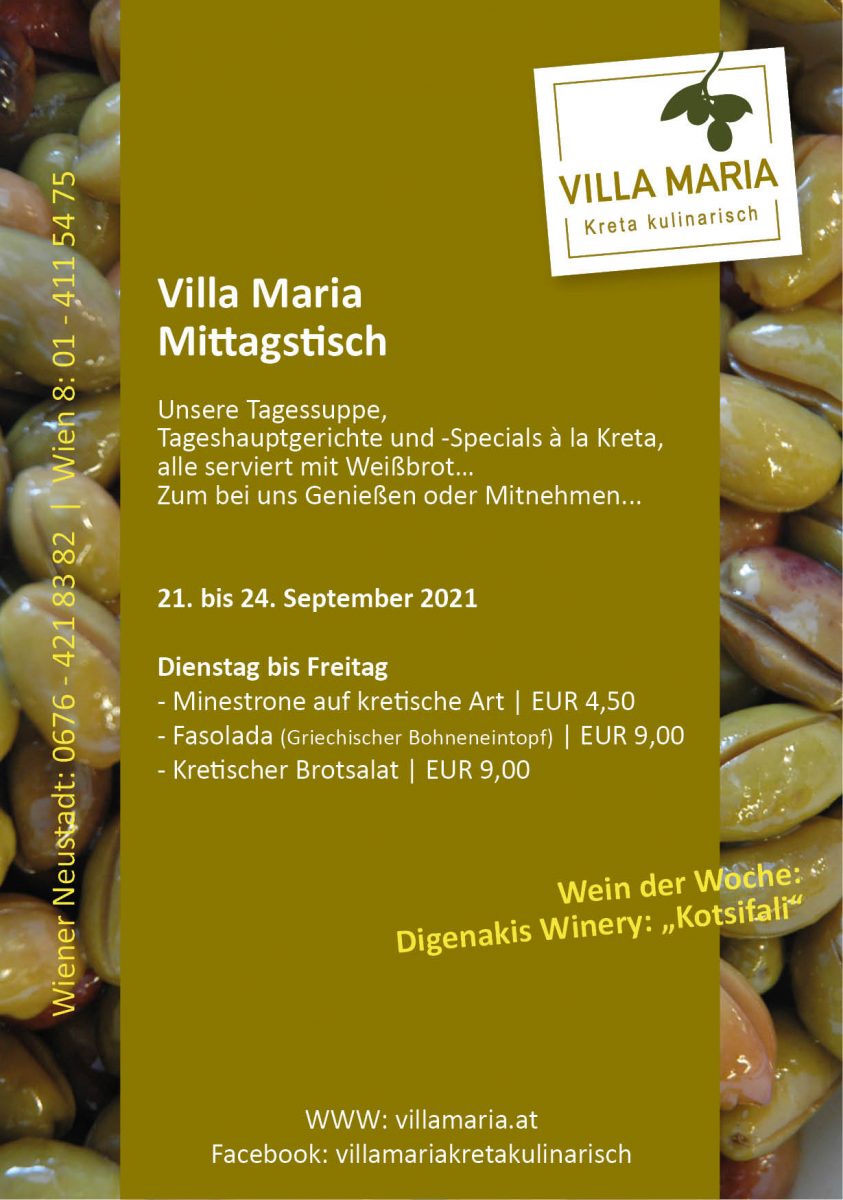 Mittagsgenuss bei Villa Maria | Kreta kulinarisch…