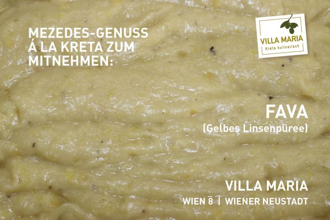 Mezedes-Genuss á la Kreta zum Mitnehmen: Fava (Gelbes Linsenpüree)