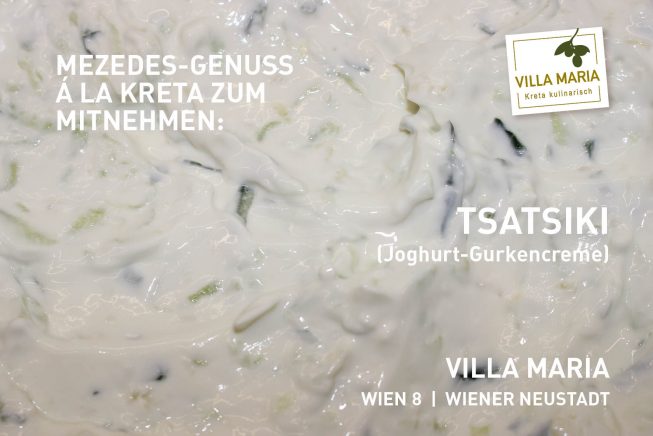 Mezedes-Genuss á la Kreta zum Mitnehmen: Tsatsiki (Joghurt-Gurkencreme)