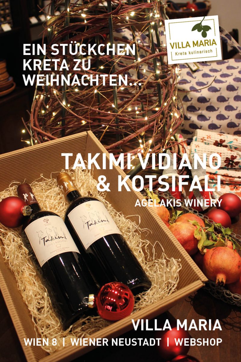 Ein Stückchen Kreta zu Weihnachten: Agelakis Winery – Takimi Vidiano & Kotsifali (Natural wines)…