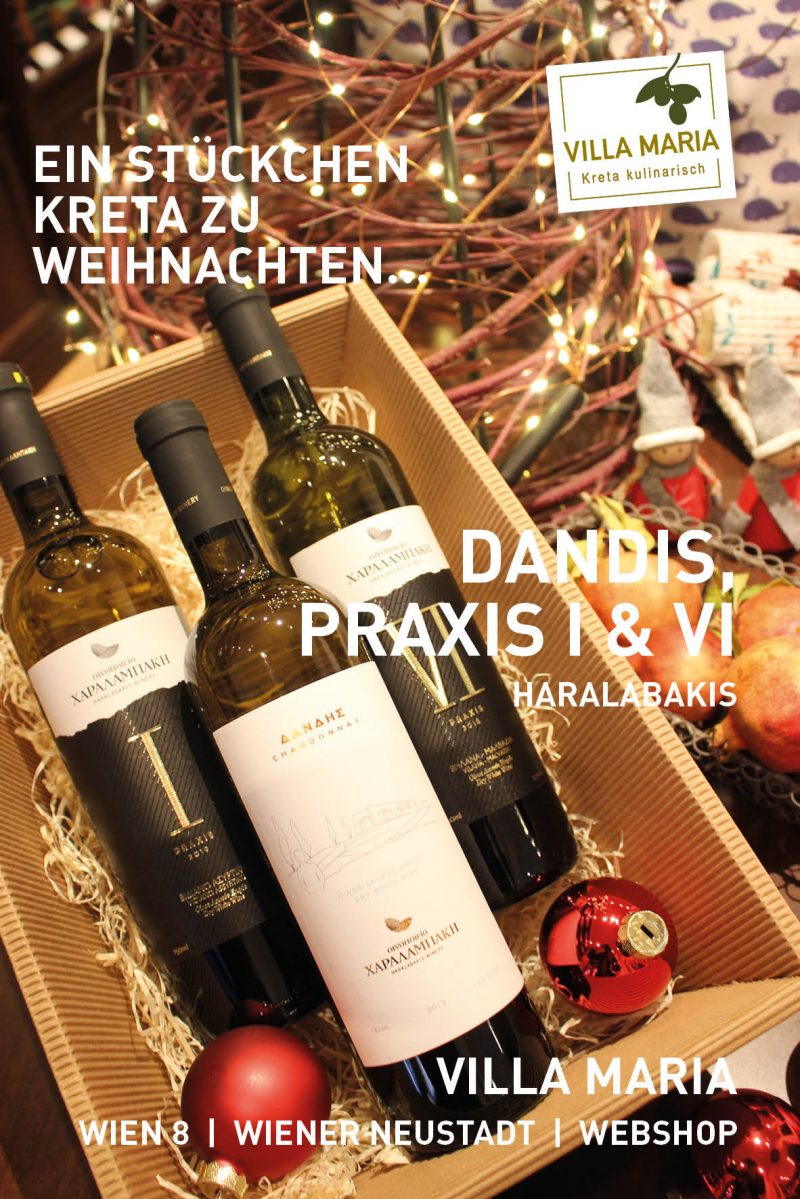 Ein Stückchen Kreta zu Weihnachten: Haralabakis Winery – Dandis, Praxis I & VI…
