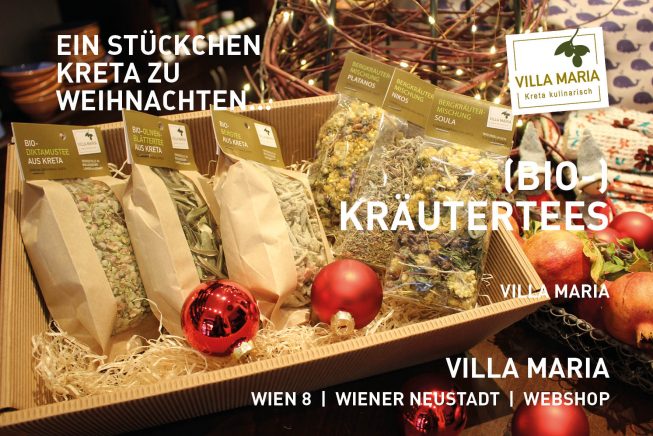Ein Stückchen Kreta zu Weihnachten: Villa Maria – (Bio-)Kräutertees…