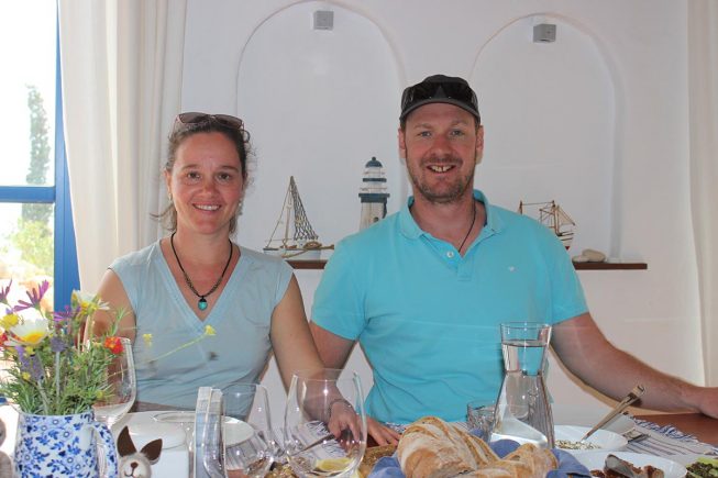 Lieber Besuch in der Villa Maria, Kapsali (Kreta)…