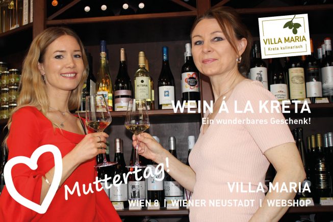 Sonntag, 8. Mai 2022 – Muttertag: Wein á la Kreta – ein wunderbares Geschenk!