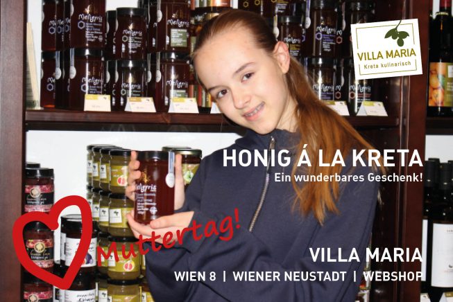 Sonntag, 8. Mai 2022 – Muttertag: Honig á la Kreta – ein wunderbares Geschenk!