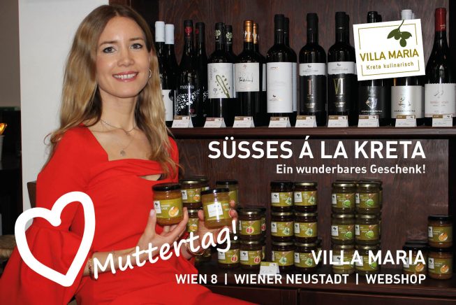Sonntag, 8. Mai 2022 – Muttertag: Süßes á la Kreta – ein wunderbares Geschenk!
