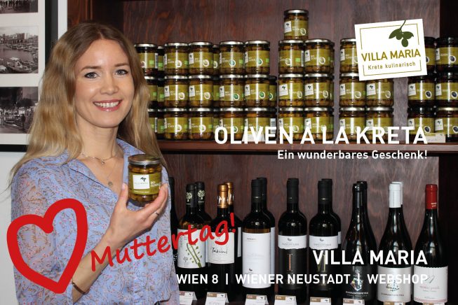 Sonntag, 8. Mai 2022 – Muttertag: Oliven á la Kreta – ein wunderbares Geschenk!