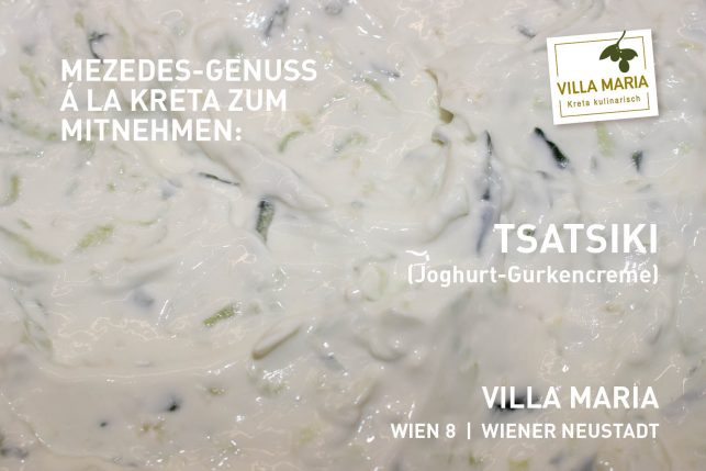 Mezedes-Genuss á la Kreta zum Mitnehmen: Tsatsiki (Joghurt-Gurkencreme)