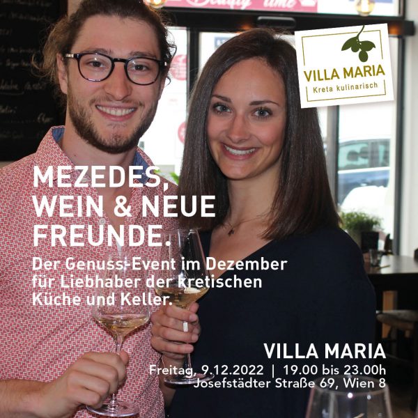 Villa Maria | Kreta kulinarisch: Mezedes, Wein & neue Freunde.
