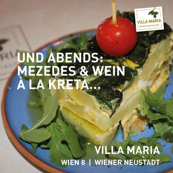 Und abends: Mezedes & Wein à la Kreta…