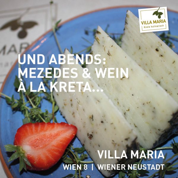 Und abends: Mezedes & Wein à la Kreta…