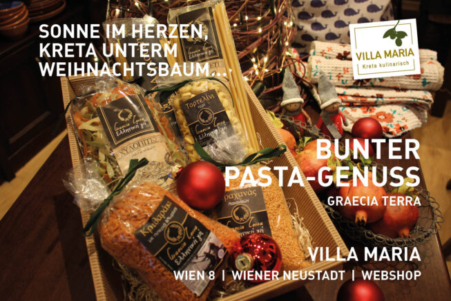 Sonne im Herzen, Kreta unterm Weihnachtsbaum: Graecia Terra – Bunter Pastagenuss.