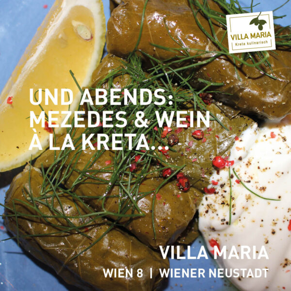 Und abends: Mezedes & Wein à la Kreta…