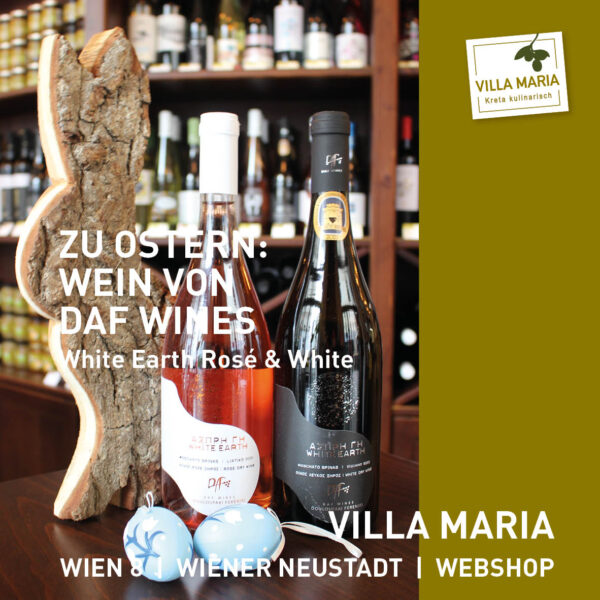 Zu Ostern: Wein von DAF: White Earth Rosé & White.