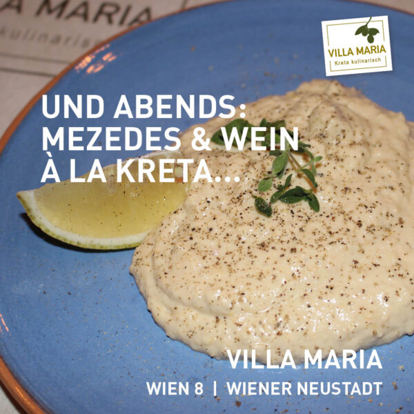 Und abends: Mezedes & Wein à la Kreta…