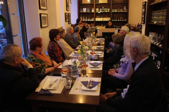 “Classic Meets Mezedes & Wine.”