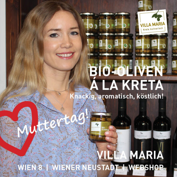 Bald ist Muttertag: Bio-Oliven á la Kreta – knackig, aromatisch, köstlich!