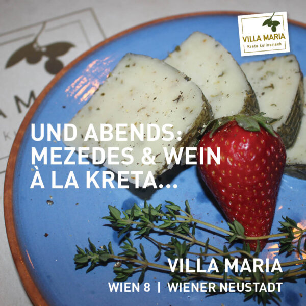 Und abends: Mezedes & Wein à la Kreta…