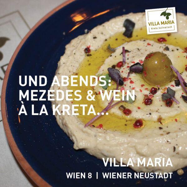 Und abends: Mezedes & Wein à la Kreta…