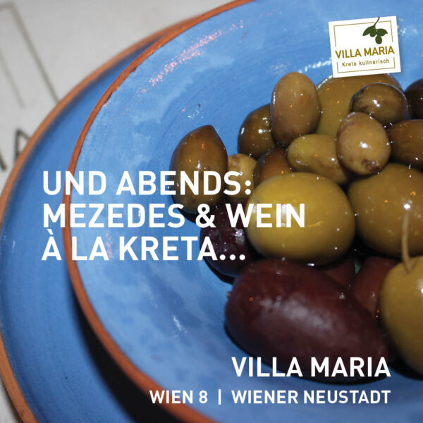 Und abends: Mezedes & Wein à la Kreta…
