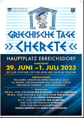 Griechische Tage in Ebreichsdorf: „Cherete“, 29.6. bis 1.7.2023