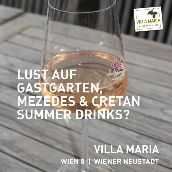 Lust auf Gastgarten, Mezedes & Cretan Summer Drinks?
