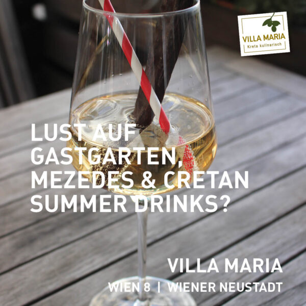 Lust auf Gastgarten, Mezedes & Cretan Summer Drinks?