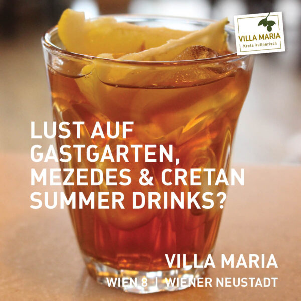 Lust auf Gastgarten, Mezedes & Cretan Summer Drinks?