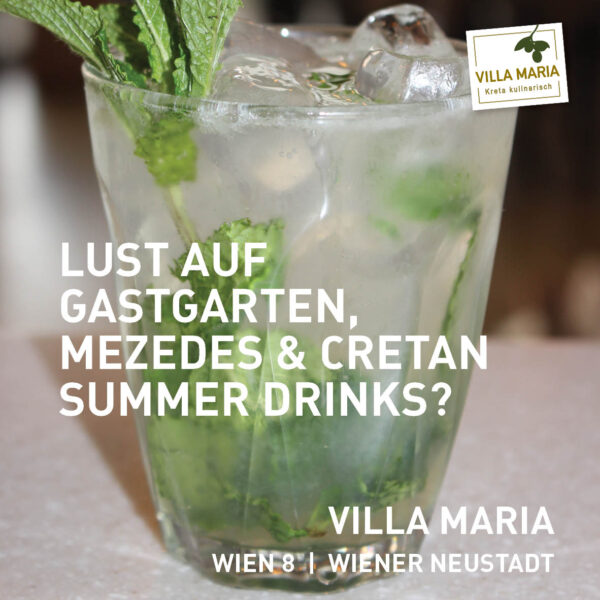 Lust auf Gastgarten, Mezedes & Cretan Summer Drinks?