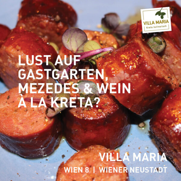 Lust auf Gastgarten, Mezedes & Wein à la Kreta?