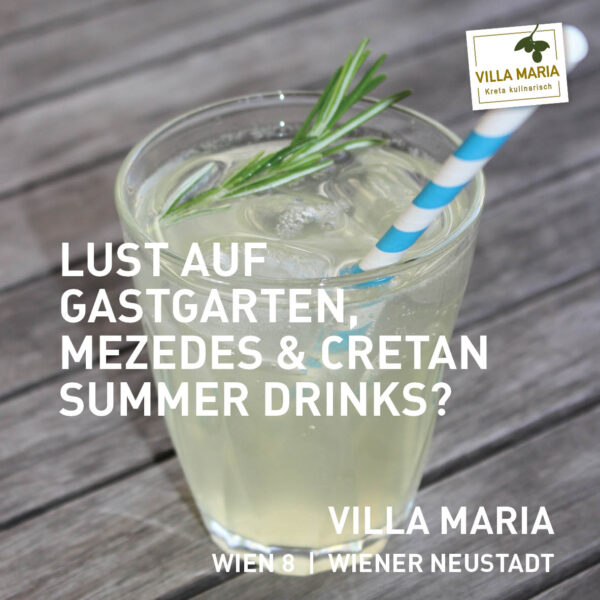 Lust auf Gastgarten, Mezedes & Cretan Summer Drinks?