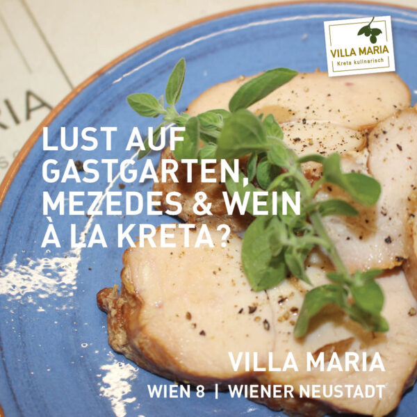 Lust auf Gastgarten, Mezedes & Wein à la Kreta?