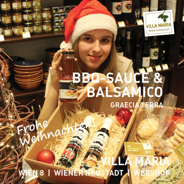 Frohe Weihnachten: Graecia Terra – BBQ-Sauce & Balsamico.