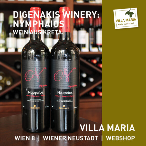 Villa Maria – Wein der Woche: Digenakis Winery – Nymphaios (Cabernet Sauvignon-Merlot)