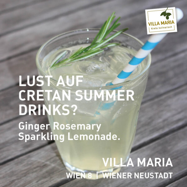 Neu in Wiener Neustadt / Ab sofort wieder in Wien 8: Cretan Summer Drinks.